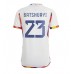 Maillot de foot Belgique Michy Batshuayi #23 Extérieur vêtements Monde 2022 Manches Courtes